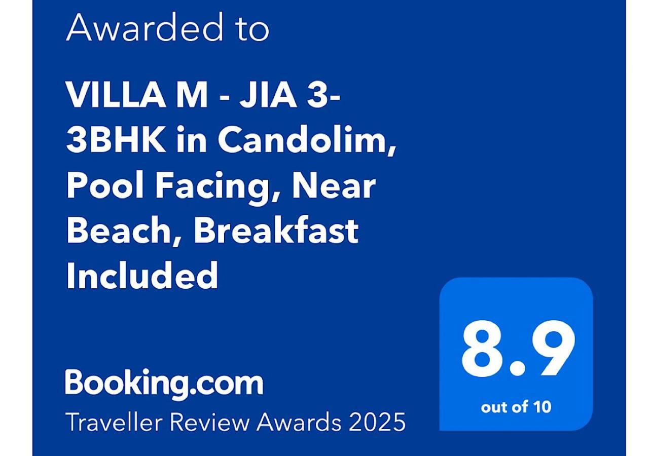 Villa M - Jia 3- 3Bhk In Candolim, Pool Facing, Near Beach, Breakfast Included Екстериор снимка